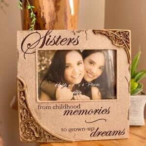 Sentiment Stone Photo Frame with Inspirational Quote
